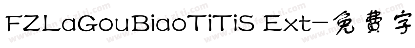 FZLaGouBiaoTiTiS Ext字体转换